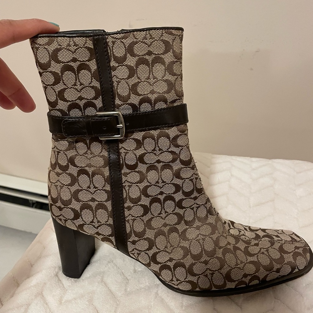 Coach heel booties